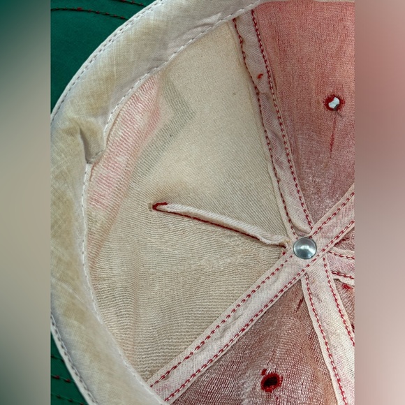 VTG Red Man Chewing Tobacco Adjustable Snapback Trucker Hat Semco USA MADE READ - Picture 14 of 16